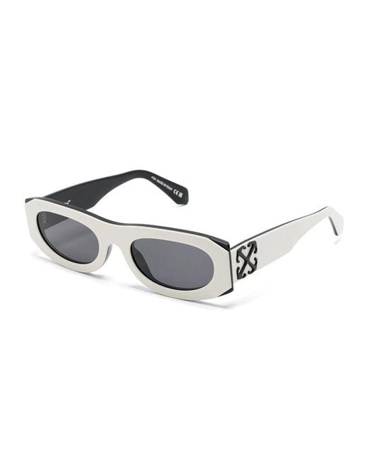 Off-White c/o Virgil Abloh Metallic Sunglasses Oval Full Rim, Havana Frame And Lens Oeri13Oorlando6064