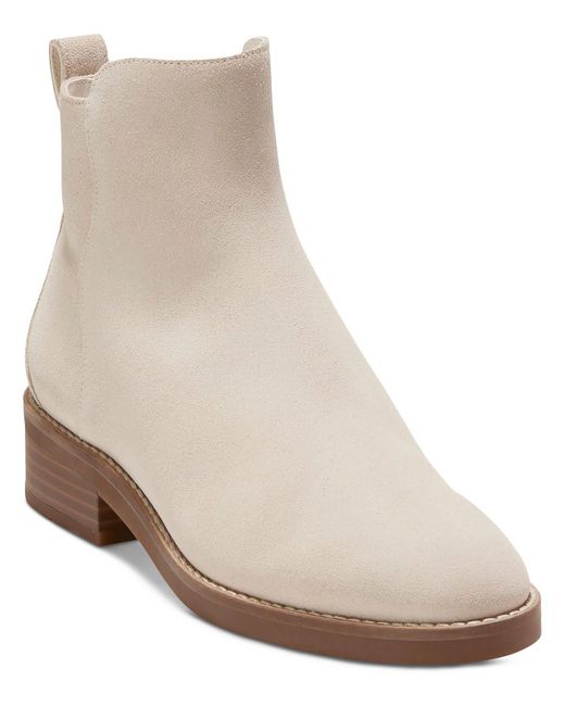 Cole Haan Natural River Chelsea Suede Round Toe Ankle Boots