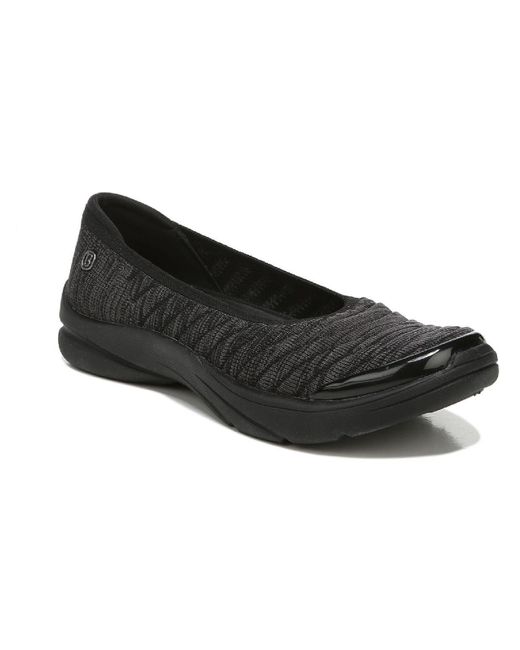 Bzees Black Legato Knit Slip On Casual Shoes
