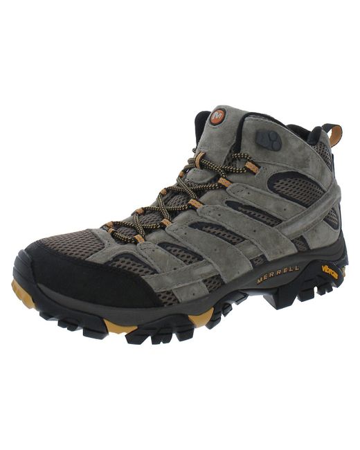 Merrell Black Moab 2 Suede Outdoors Hiking Boots for men
