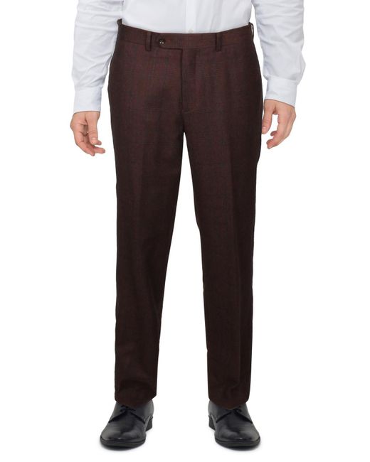 Tallia Multicolor Wool Blend Pattern Suit Pants for men