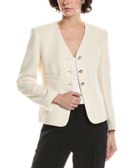 A.L.C. White Luca Wool-Blend Jacket