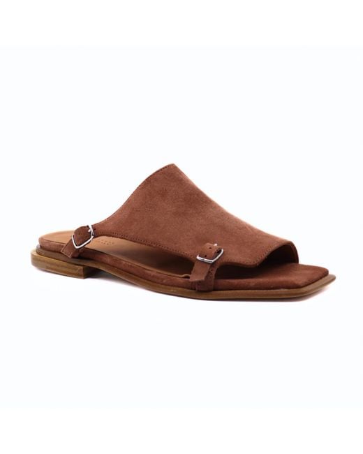 Ink Brown Pellame Cuoio Sandals
