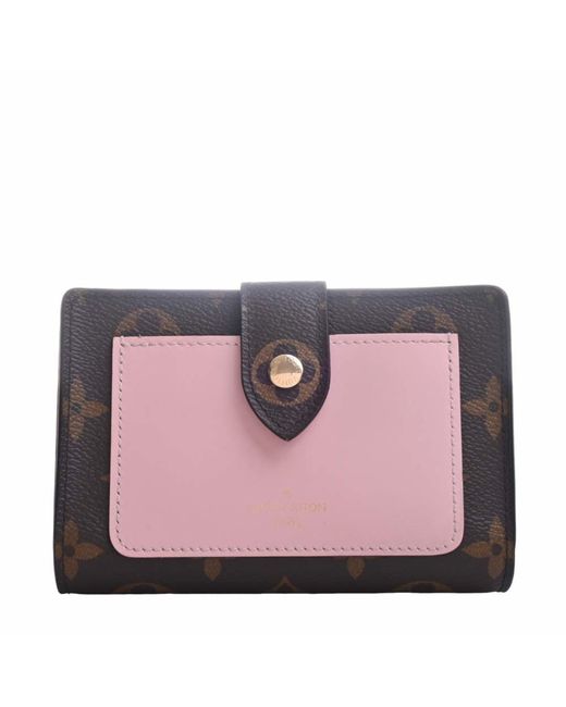 Louis Vuitton Portefeuille Juliette Canvas Wallet (preowned) in Pink