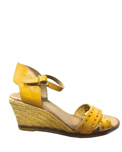 Eric Michael Metallic Dakota Ankle Strap Sandals