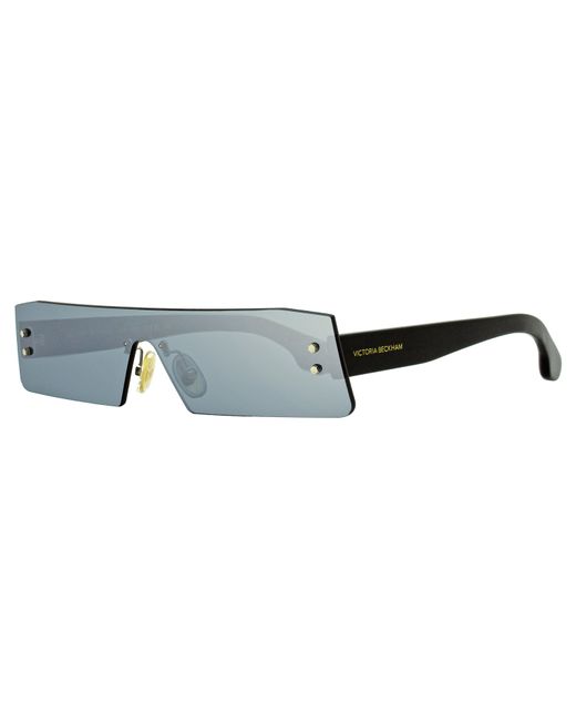 Victoria Beckham Narrow Mask Sunglasses Vb241s 001 Black 62mm