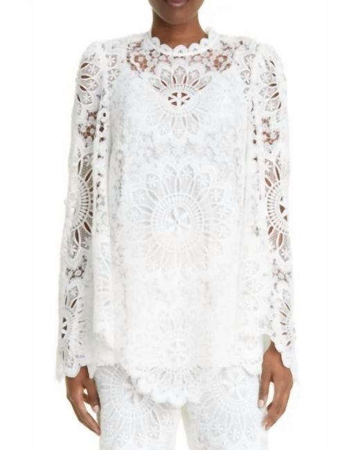 Zimmermann White Chintz Top