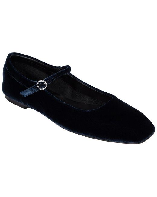 Aeyde Black Uma Suede Flat