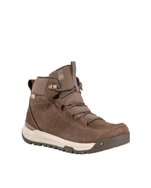 Oboz Brown Cedar Mid Insulated B-dry Boots