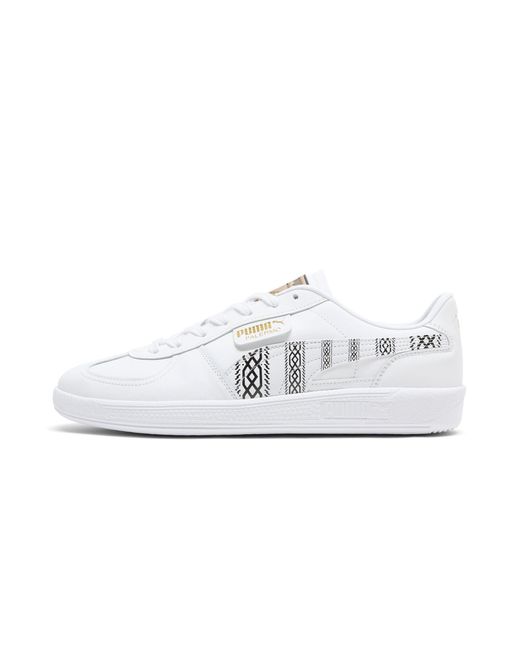 PUMA White Palermo Leather Mh Sneakers
