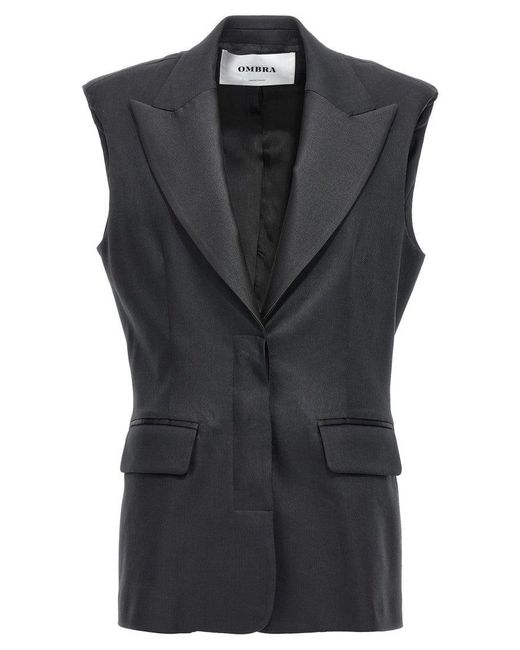 OMBRA MILANO Black 'N°4' Blazer Jacket
