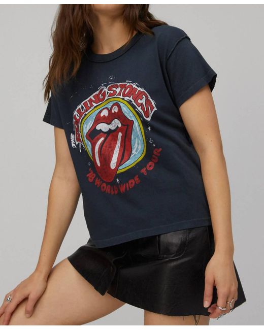 Daydreamer Black Rolling Stones '78 Reverse Gf Tee