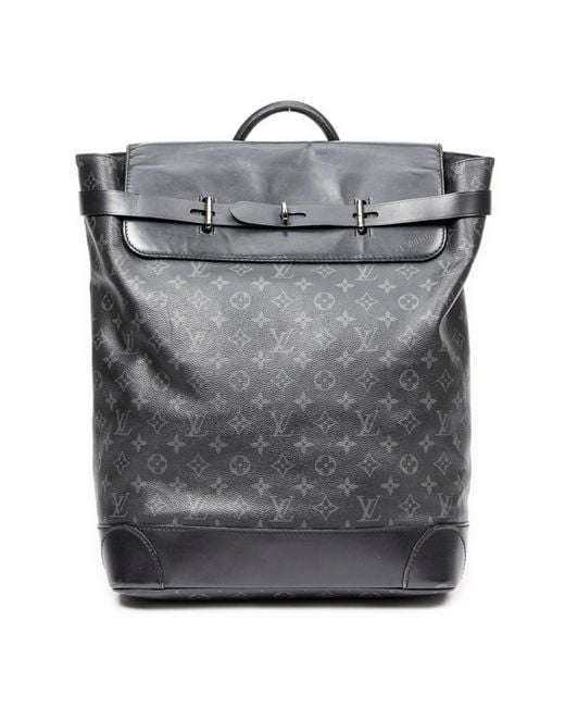Louis Vuitton Monogram Eclipse Steamer Backpack - Black Backpacks