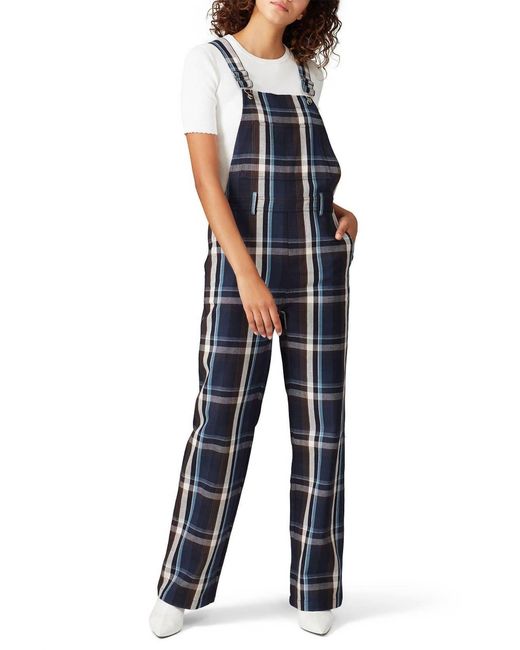 Petersyn Blue Plaid Diego Overalls