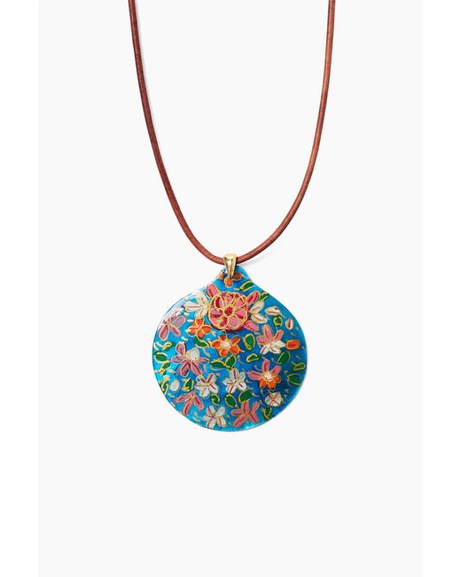 Chan Luu Blue Hand Painted Necklace