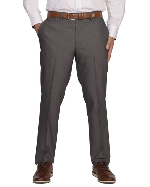 Tailorbyrd Gray Classic Stretch Dress Pants for men