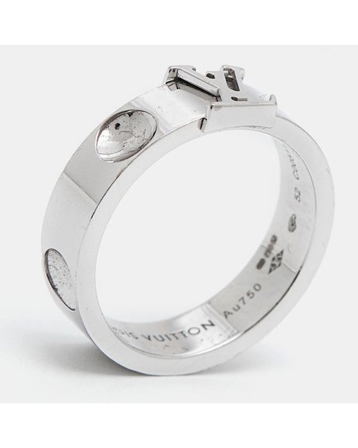 Louis Vuitton Metallic Empreinte 18k Gold Ring