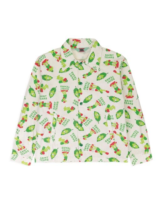 Saint Michael Green Denim Tears/ Jacket for men