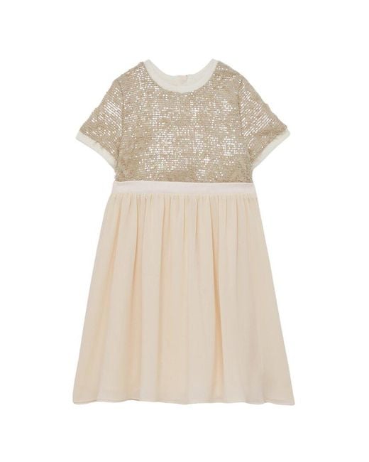 Reiss Women's Natural Bee Two-Fer Dress