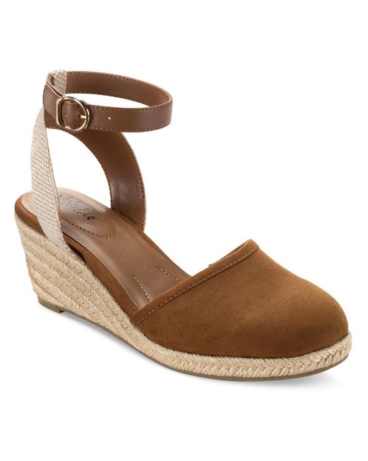 Style & Co. Brown Mailena Wedge Sandals