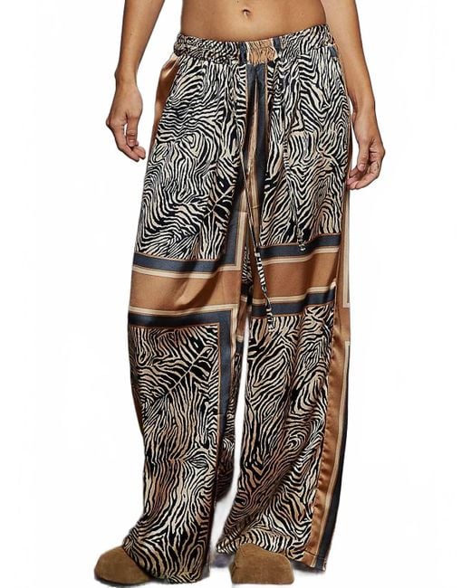 Pol Multicolor Zebra Palazzo Pants