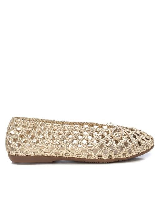 Xti Natural Braided Ballet Flats By