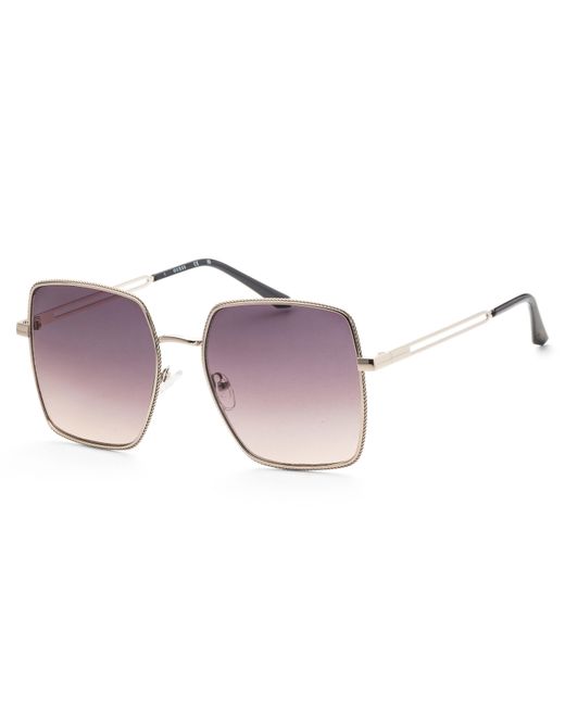Guess Purple 58mm Sunglasses Gf0419-32b