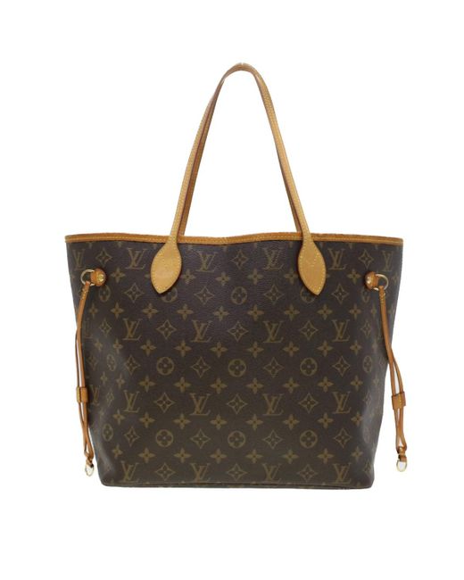 Louis Vuitton Black Neverfull Canvas Tote Bag (pre-owned)