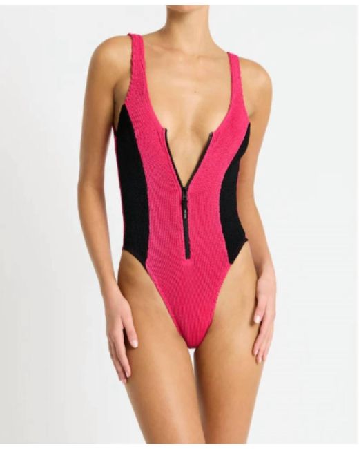 Bondeye Pink Splice Mara One Piece Swimsuit