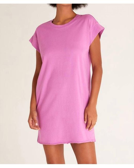 Z Supply Purple Cyler Jersey Dress