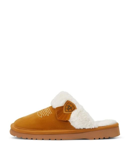 Ariat Brown Jackie Square Toe Slipper