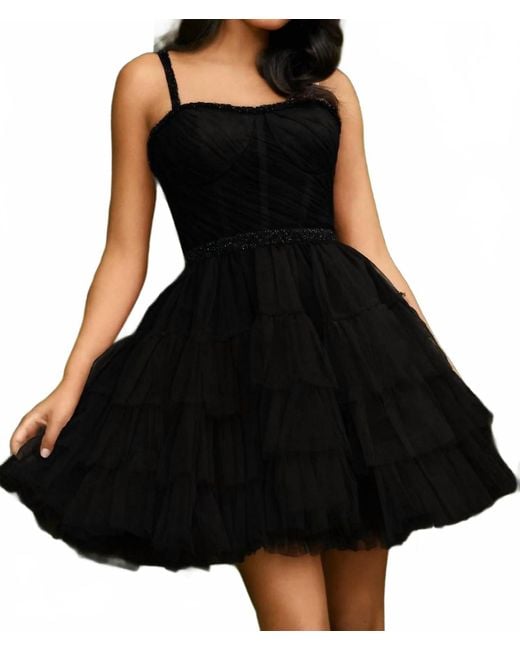 Ashley Lauren Women's Black Cocktail Dress