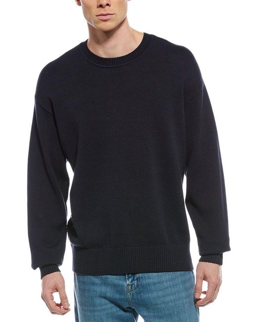 Rag & Bone Blue Clarkson Crewneck Sweater for men