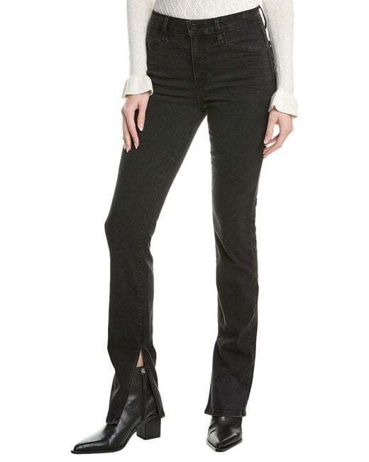 PAIGE Women's Black Constance Jolene Slater Skinny Leg Jean