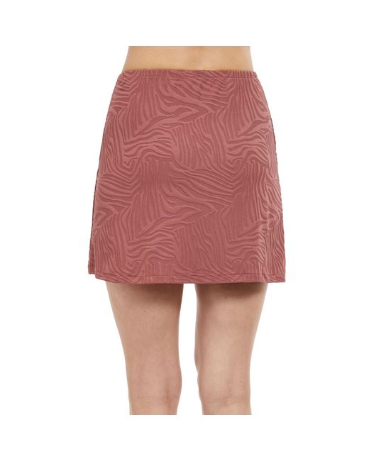 Gottex Red African Escape Mini Skirt Swim Cover Up