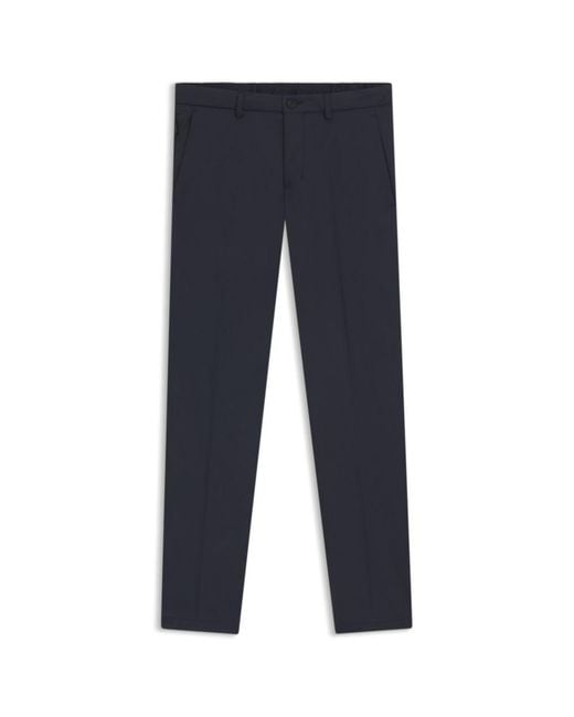 Boss Blue Cuffed Pants for men