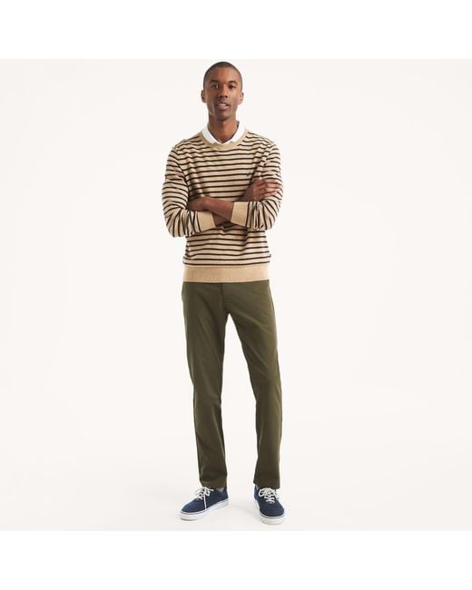 Nautica Natural Flat-Front Performance Pant for men