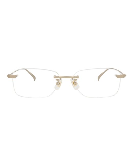 Dunhill Metallic Square-Frame Titanium Optical Frames for men
