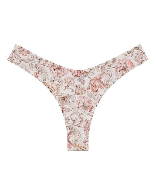 Montce Pink Venecia Floral Lulu (Zig-Zag Stitch) Bikini Bottom