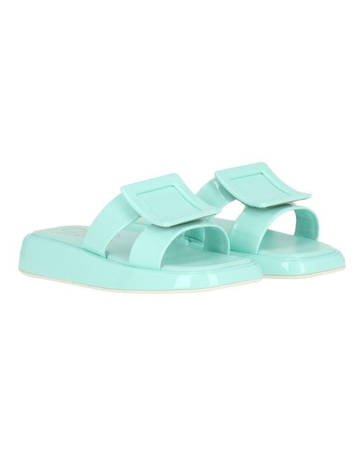 Roger Vivier Green Mule