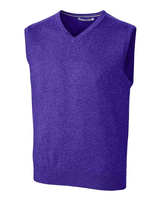 Cutter & Buck Purple Lakemont Sweater Vest for men