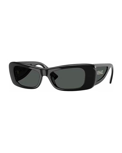 Versace Black Oval Full Rim, With A Frame And Dark Lens