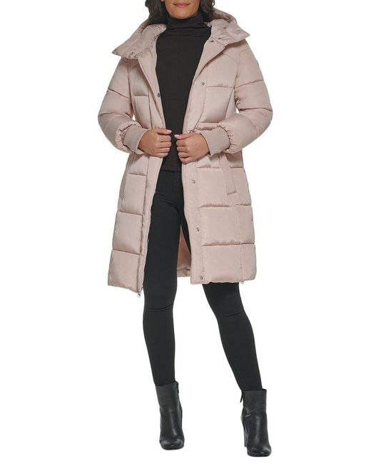 Kenneth Cole Natural Puffer Coat