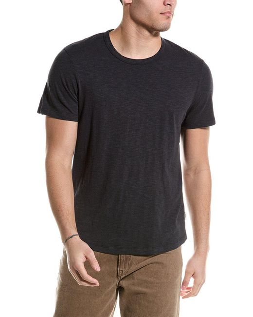 Onia Black Scallop T-shirt for men