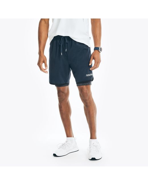 Nautica Blue Competition Sustainably Crafted 7" Lined Short for men