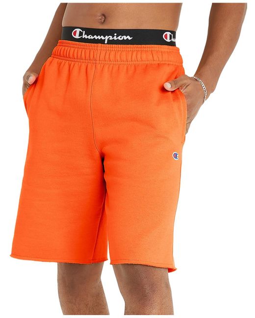 Champion Orange Fitness Workout Sweatpants for men
