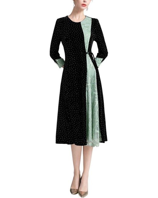 BURRYCO Black Midi Dress
