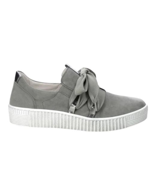 Gabor Gray Ribbon Sneaker
