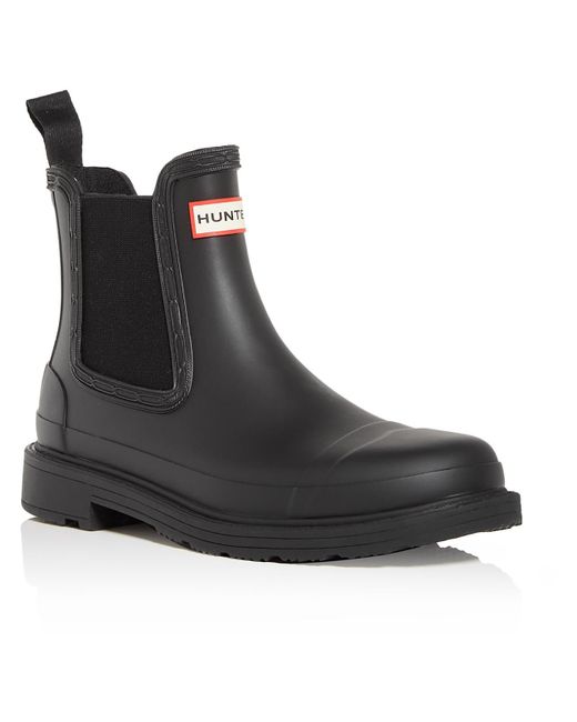 Hunter chelsea block heel boots cheap