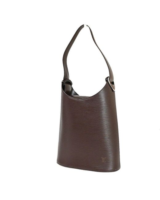 Louis Vuitton Brown Verseau Leather Shoulder Bag (pre-owned)